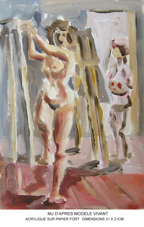 Nu d'après modèle vivant